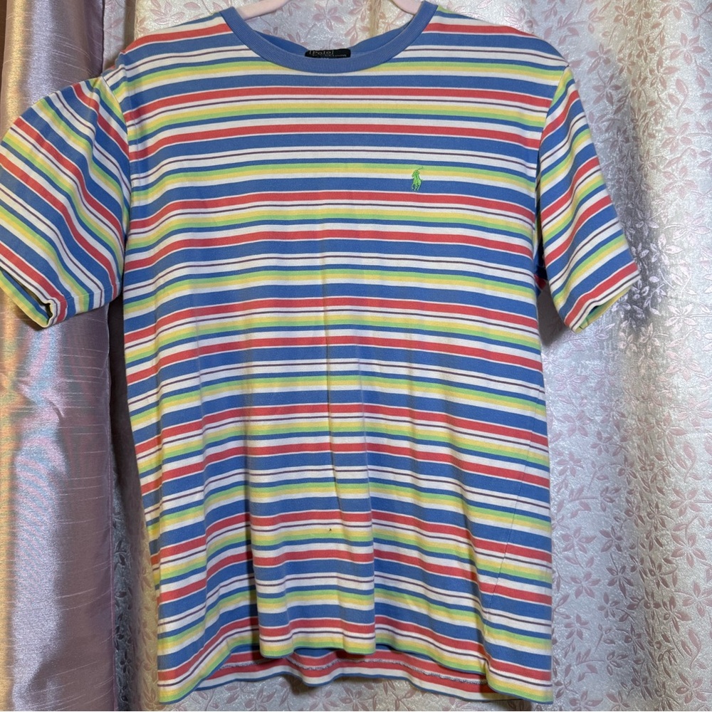 Ralph Lauren Multicolor Striped Kids Tee